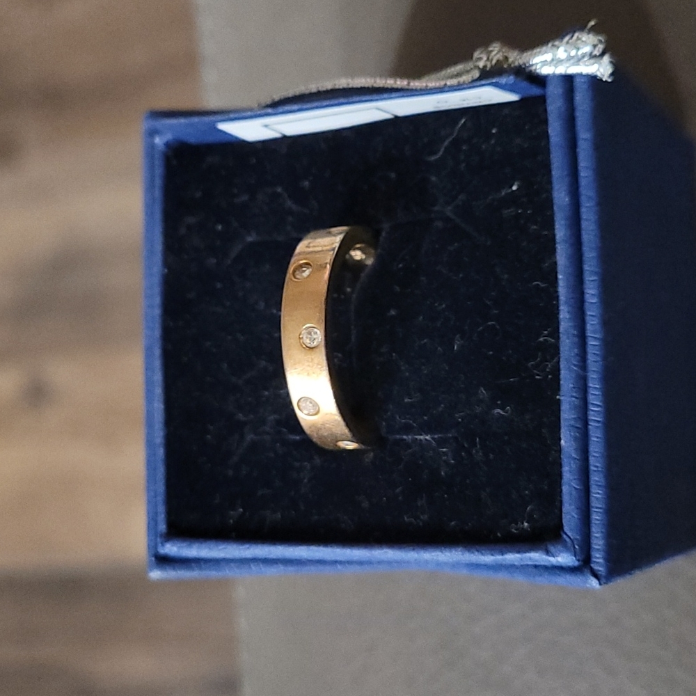 Swarovski Rose Gold Random Ring